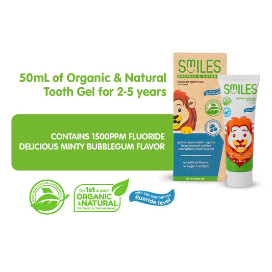 Smiles Organic & Natural Baby Tooth Gel (Minty Bubblegum Flavor) Smiles Organics