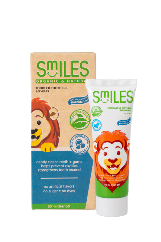 Smiles Organic & Natural Baby Tooth Gel (Minty Bubblegum Flavor) Smiles Organics