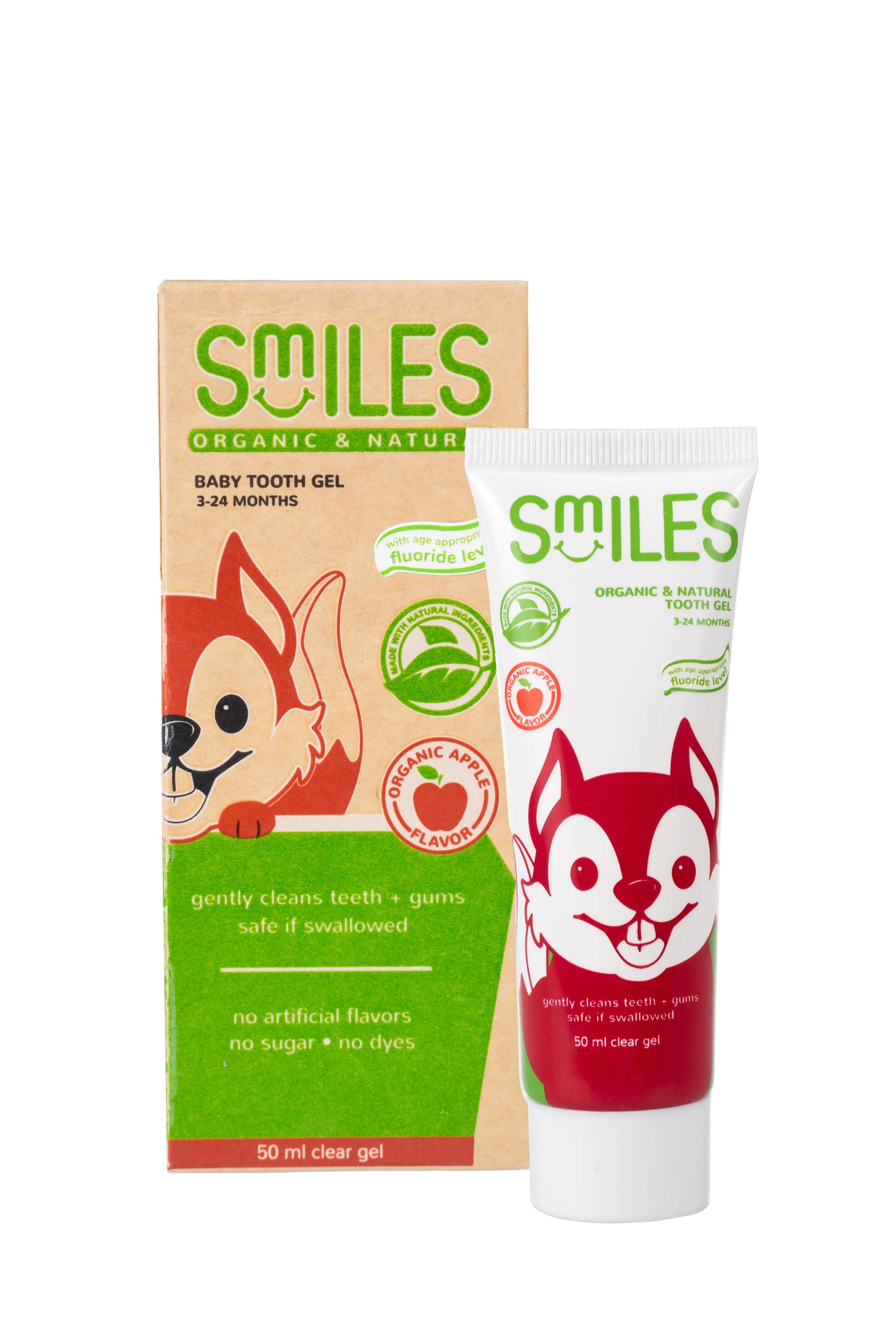 Smiles Organic & Natural Baby Tooth Gel (Organic Apple Flavor) Smiles Organics